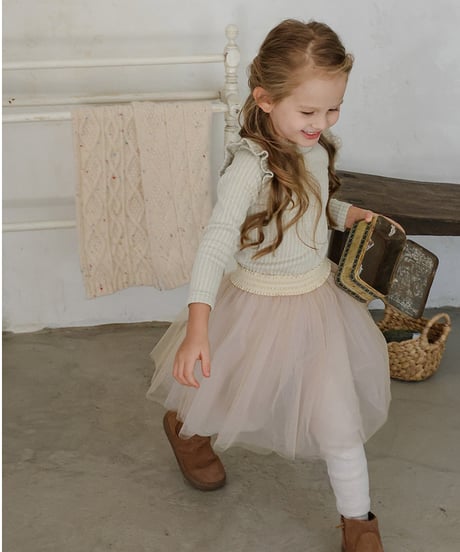 予約 FLO Moen tulle skirt leggings