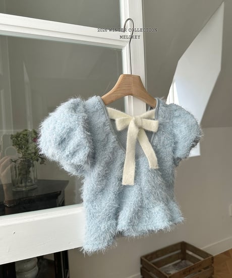 予約 melikey Posong Frill Puff Tee