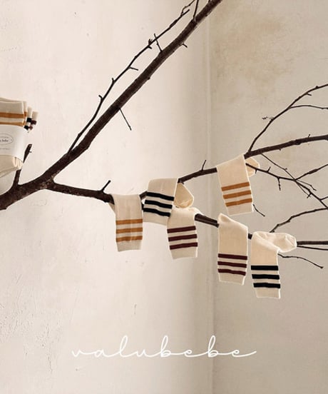 予約 valubebe Basic Line Socks (Bebe)