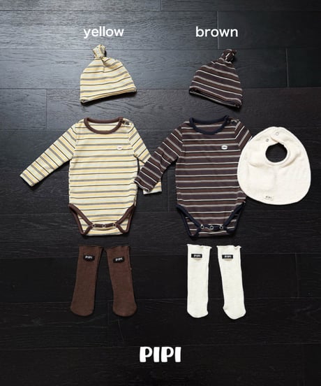 予約pipi Striped suit set