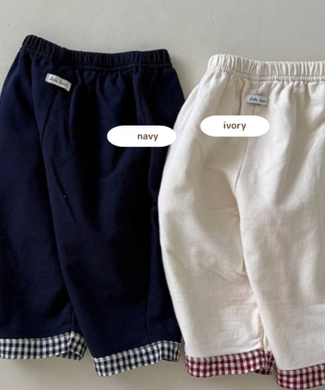 予約 lalaland Check-off pants