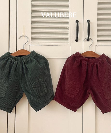 予約 valubebe Pantteok corduroy pants