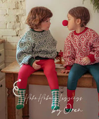 予約 OREN Ho Ho Ho Ribbed Fleece-Lined Leggings