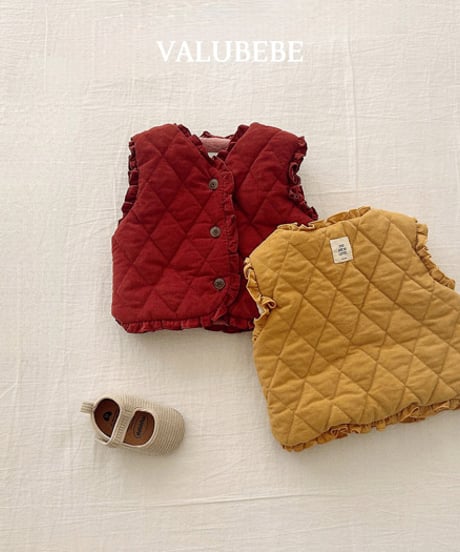 予約 valubebe Frill padded vest