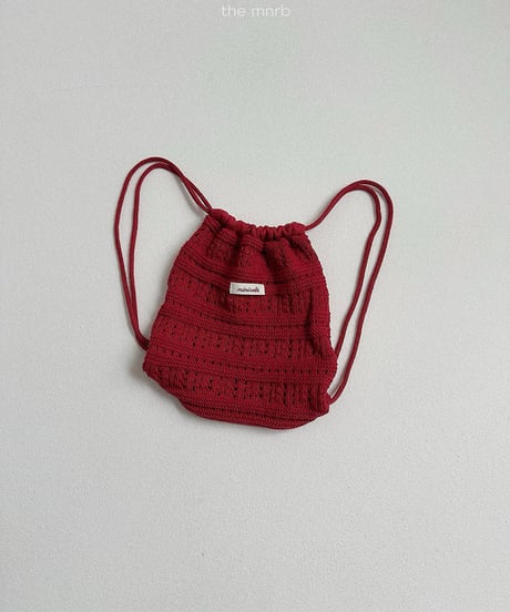 予約minirobe Croche knit bag
