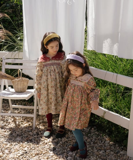 予約 OREN Bonjour Square Collar Dress