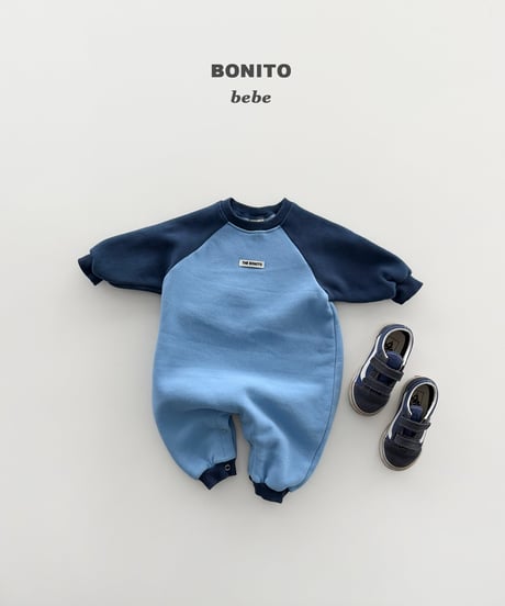 予約bonito Baby Color-Block Raglan Romper