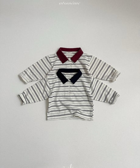 予約 atomeme Aiden collar tee