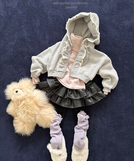 予約 melikey Two-Tiered Ruffle Skirt Leggings