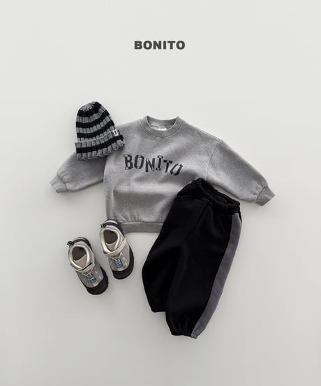 予約 bonito Side-Color-Block Jogger Pants