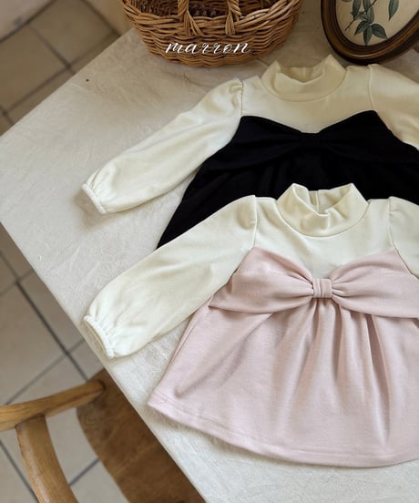 予約 marron Ribbon T-shirt