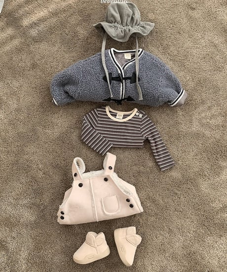 予約 bebeholic Moose suspender suit