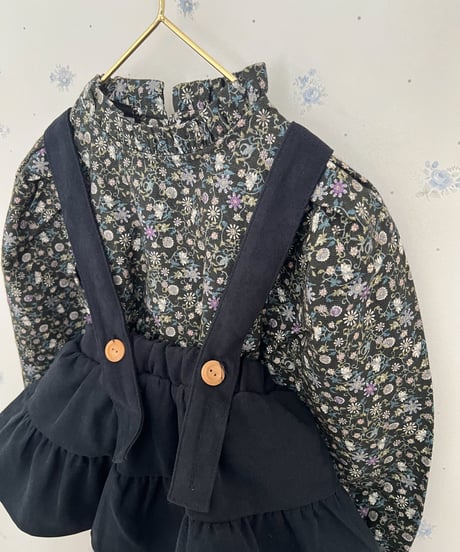即納French ring strap skirt
