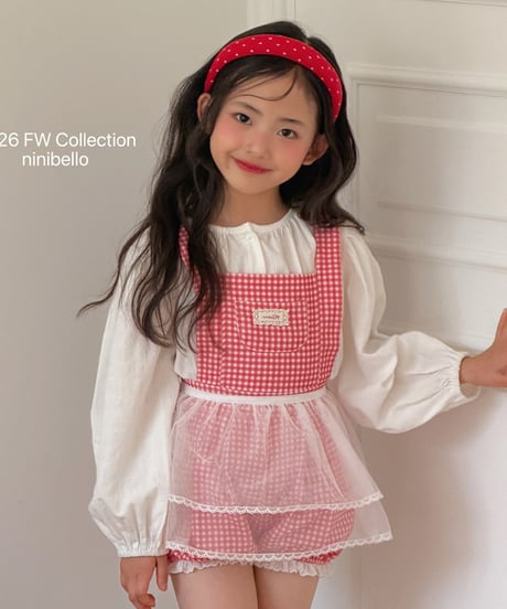 予約 ninibello Hazel puff blouse