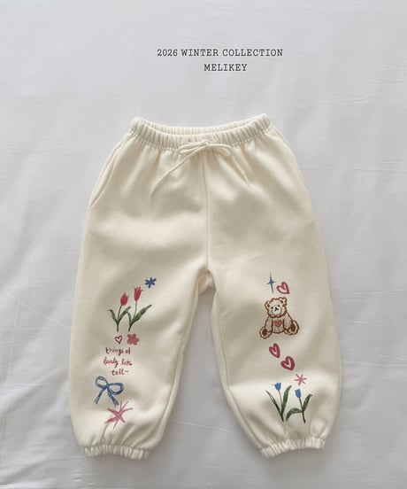 予約 melikey Picture play jogger pants
