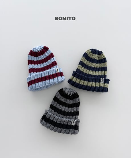 予約 bonito Two-Tone Knit Beanie