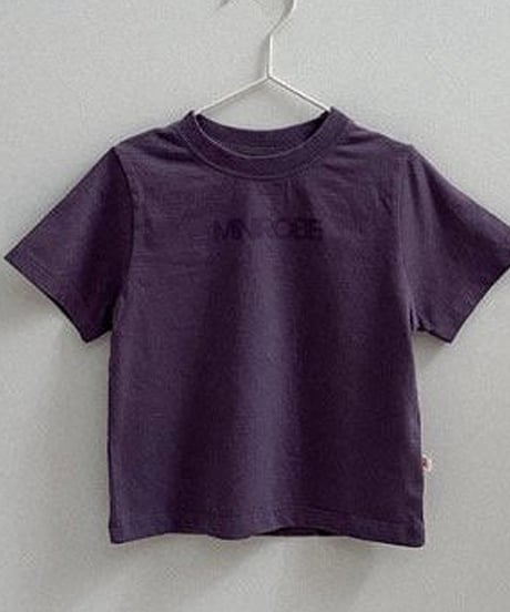 予約minirobe Urban logo half-sleeved tee