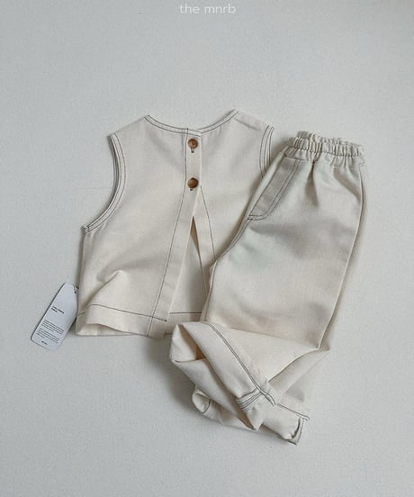 予約minirobe Non-fade denim pants