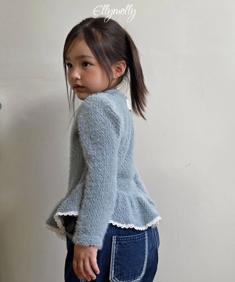 予約Elly Molly Snow flower frill Tee