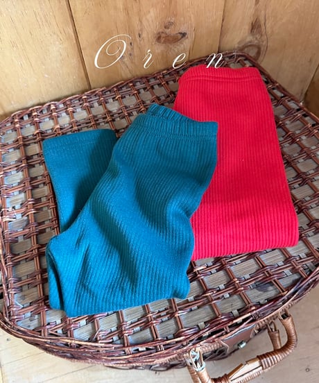 予約 OREN Ho Ho Ho Ribbed Fleece-Lined Leggings