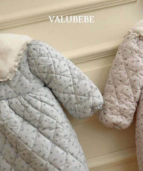 予約 valubebe Sherbet flower padded suit