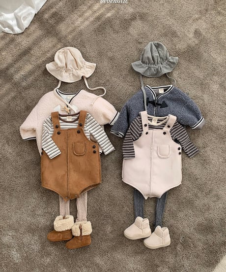 予約 bebeholic Moose suspender suit