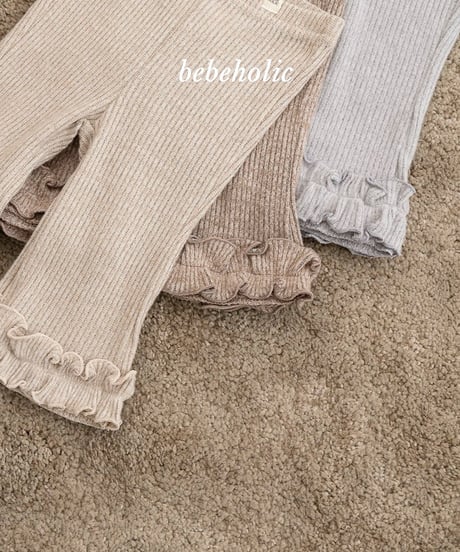 予約 bebeholic Lily boots cut pants