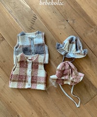 予約 bebeholic Roy Check Bucket Hat