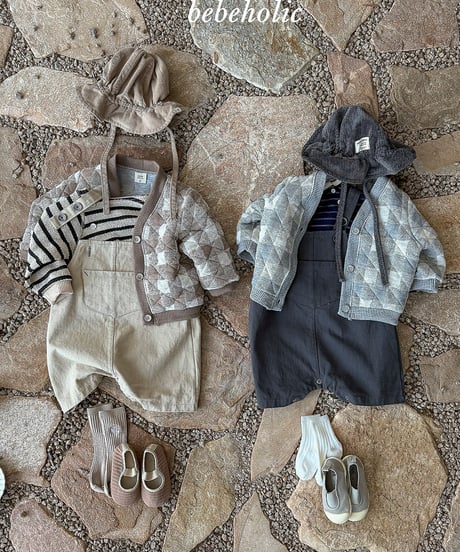 予約 bebeholic Knit car cardigan