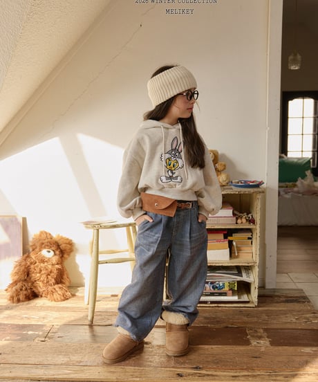 予約 melikey Twill velvet denim