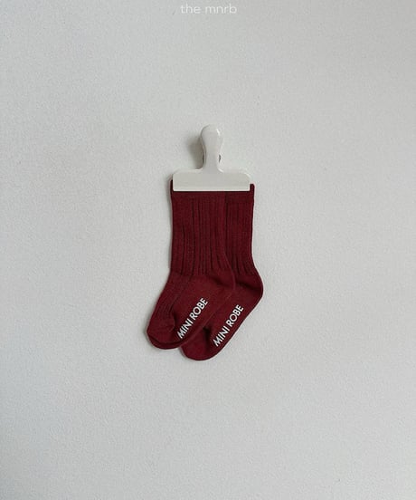 予約minirobe Cotton lip socks 3SET