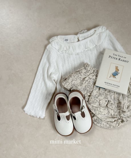 予約mimi market Erbon collar tee