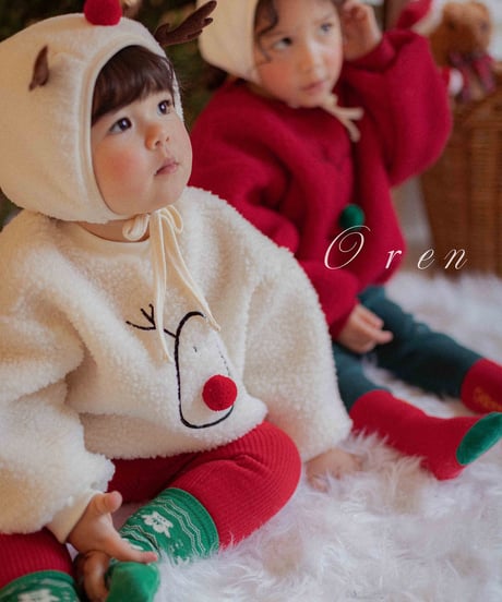 予約 OREN Red-Nosed Rudolph Boa Sweatshirt