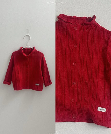 予約 atomeme French knit cardigan