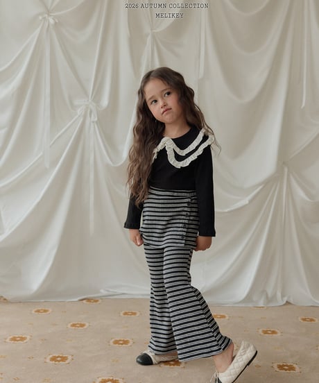 予約 melikey Double collar tee