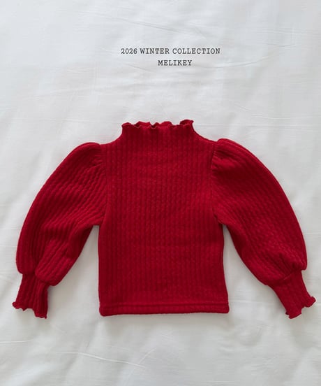 予約 melikey Knit Goal Jeep Puff Tee