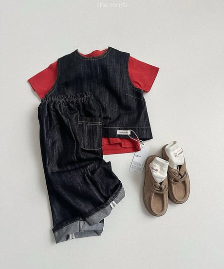 予約minirobe Non-fade denim pants