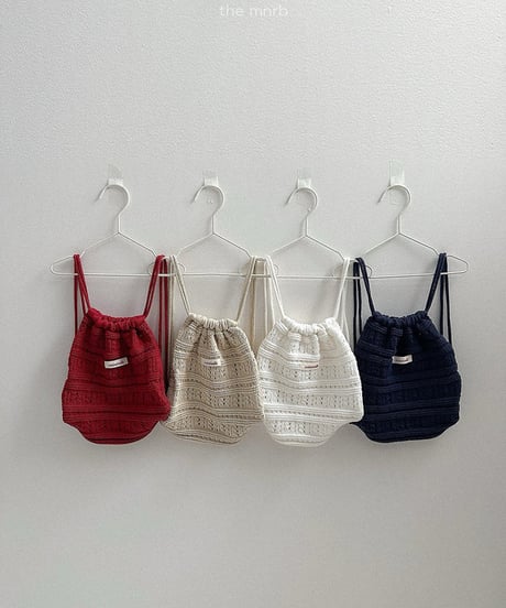 予約minirobe Croche knit bag