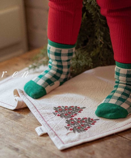 予約 OREN Ho Ho Ho Ribbed Fleece-Lined Leggings