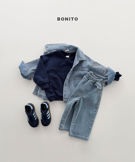 予約 bonito Steamed denim pants