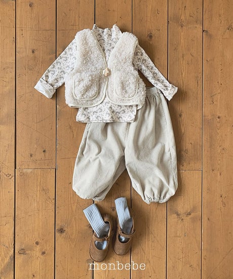 予約 monbebe Wool vest
