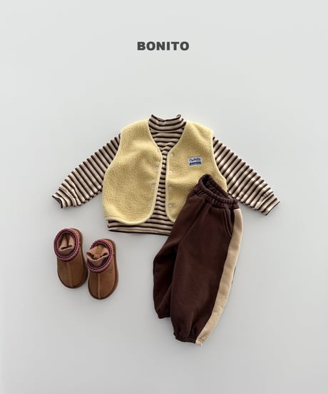 予約 bonito Side-Color-Block Jogger Pants