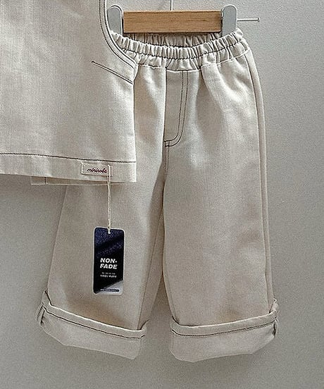 予約minirobe Non-fade denim pants