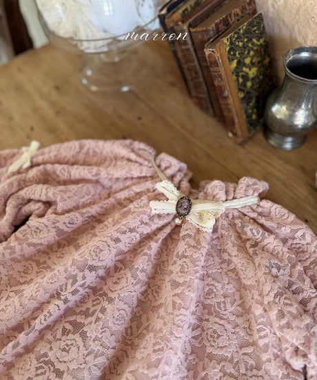 予約 marron Lace blouse