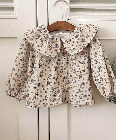 予約 valubebe Garnet flower blouse