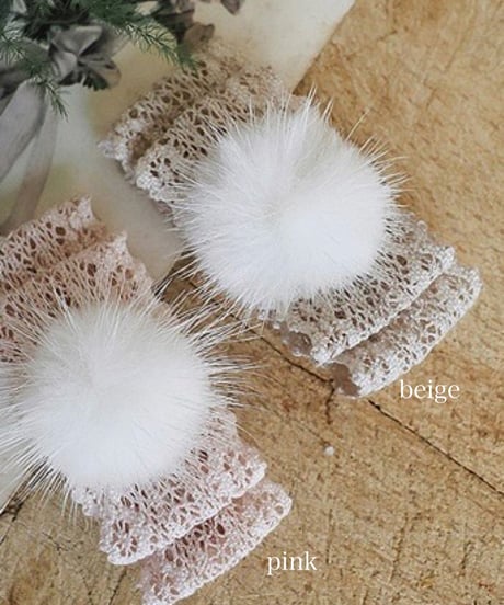 予約 FLO Madeleine mink hairpin