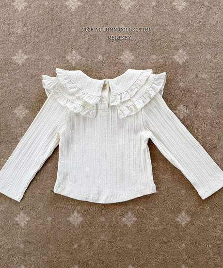 予約 melikey Double collar tee