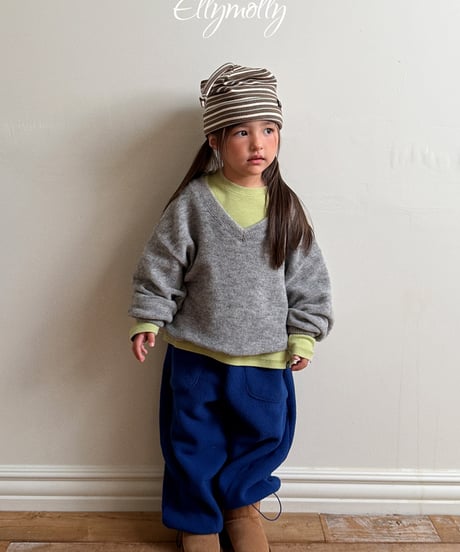 予約Elly Molly Chicago brush v neck knit