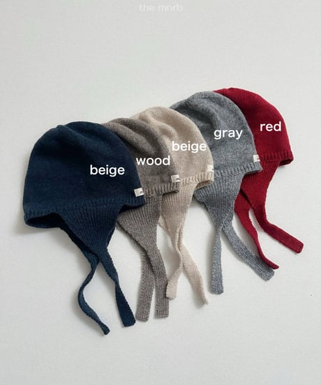 予約minirobe Earflap Knit Beanie