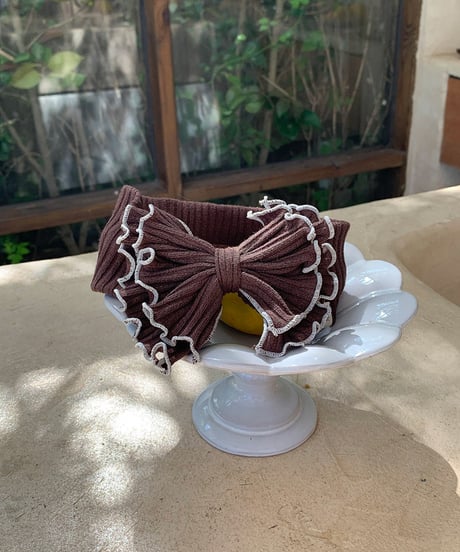 予約 bebeholic Caramel hair band